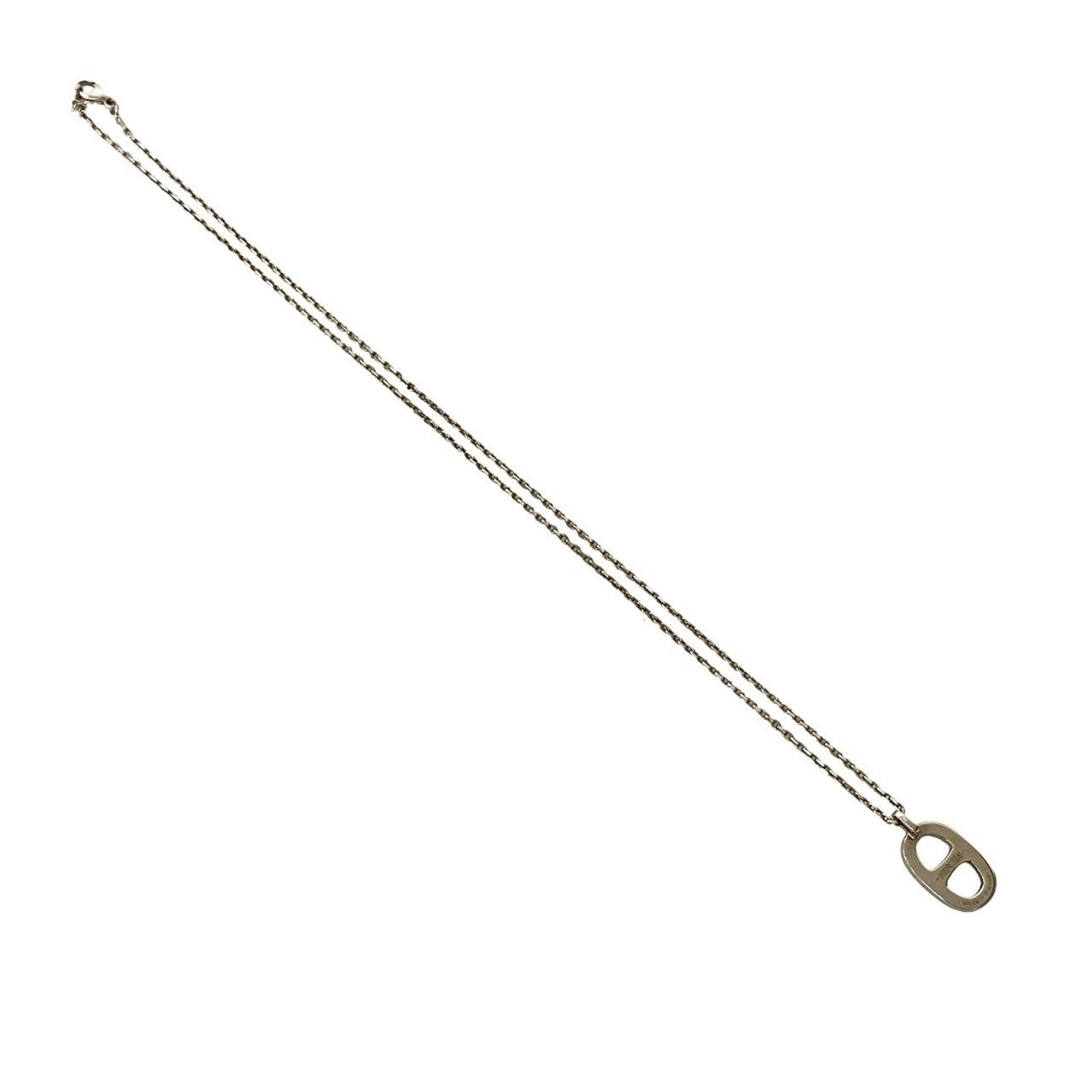 Pendant Necklace Metal Black and Silver