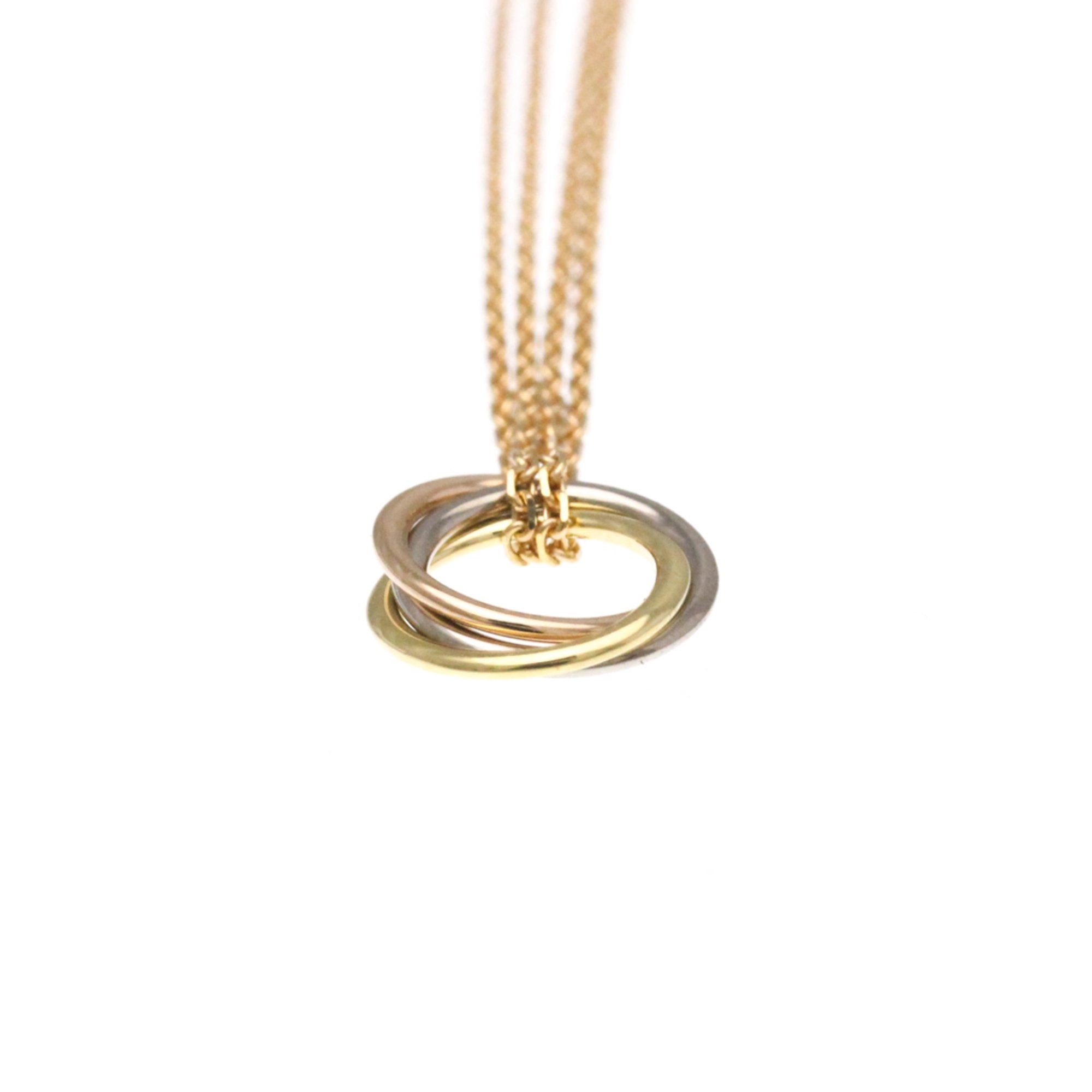 Trinity Pendant Necklace 18K Tricolor Gold