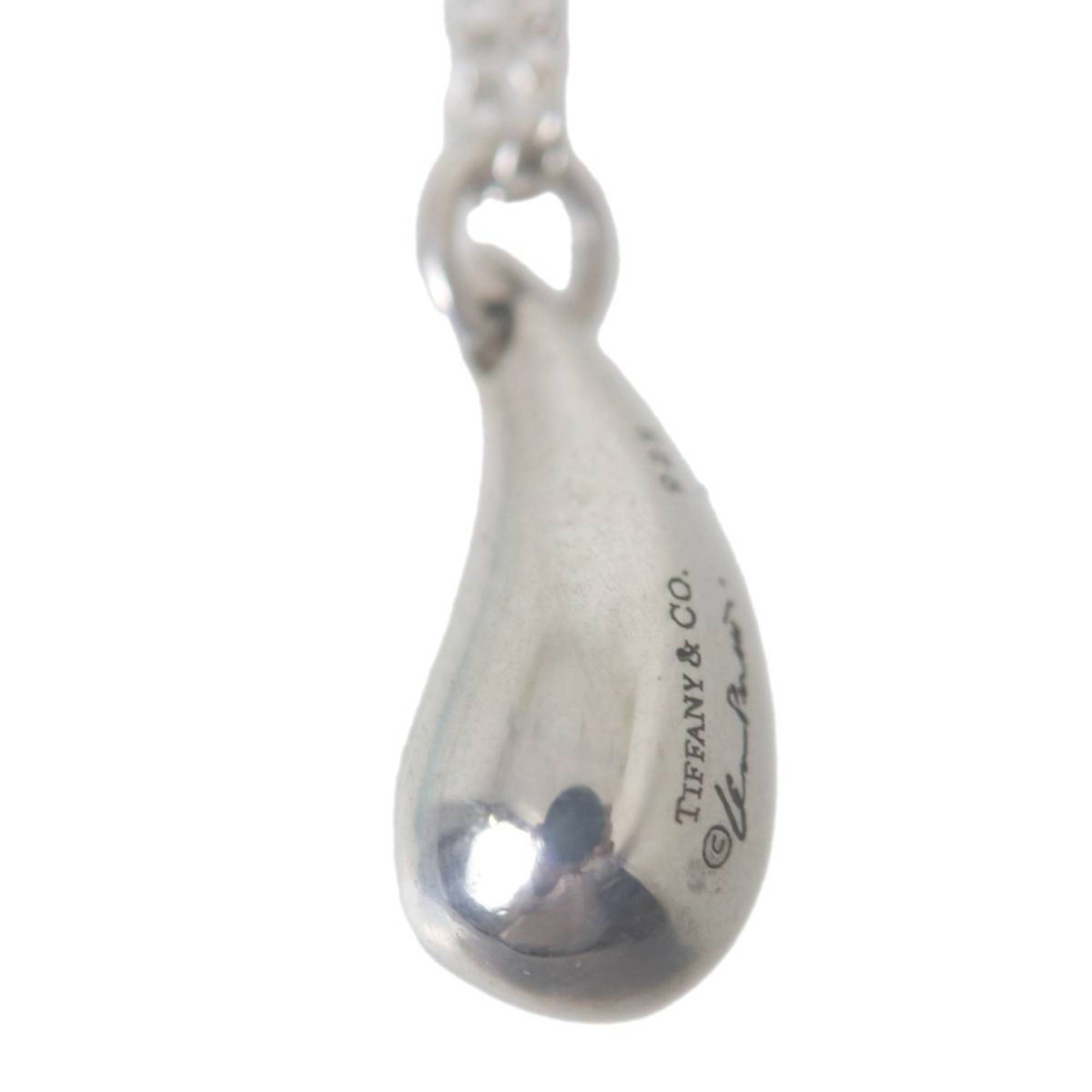 Teardrop Pendant Necklace Sterling Silver