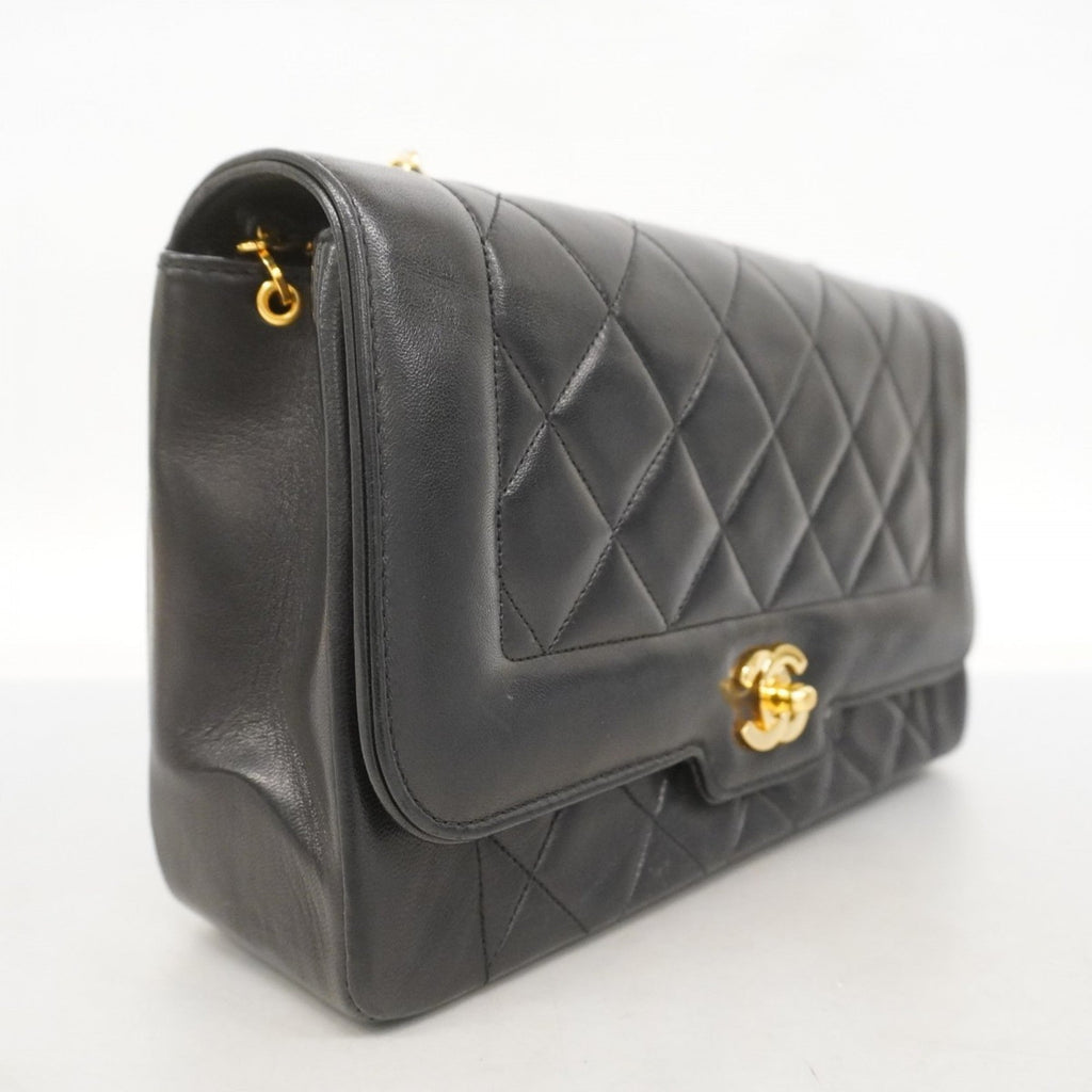 Vintage CC Chain Flap Bag Quilted Lambskin Small