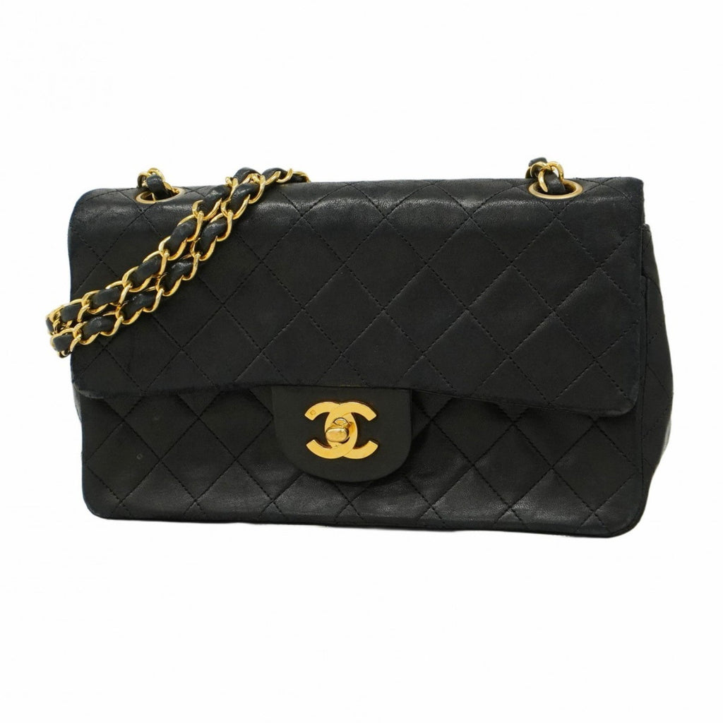 Vintage Classic Double Flap Bag Quilted Lambskin Small