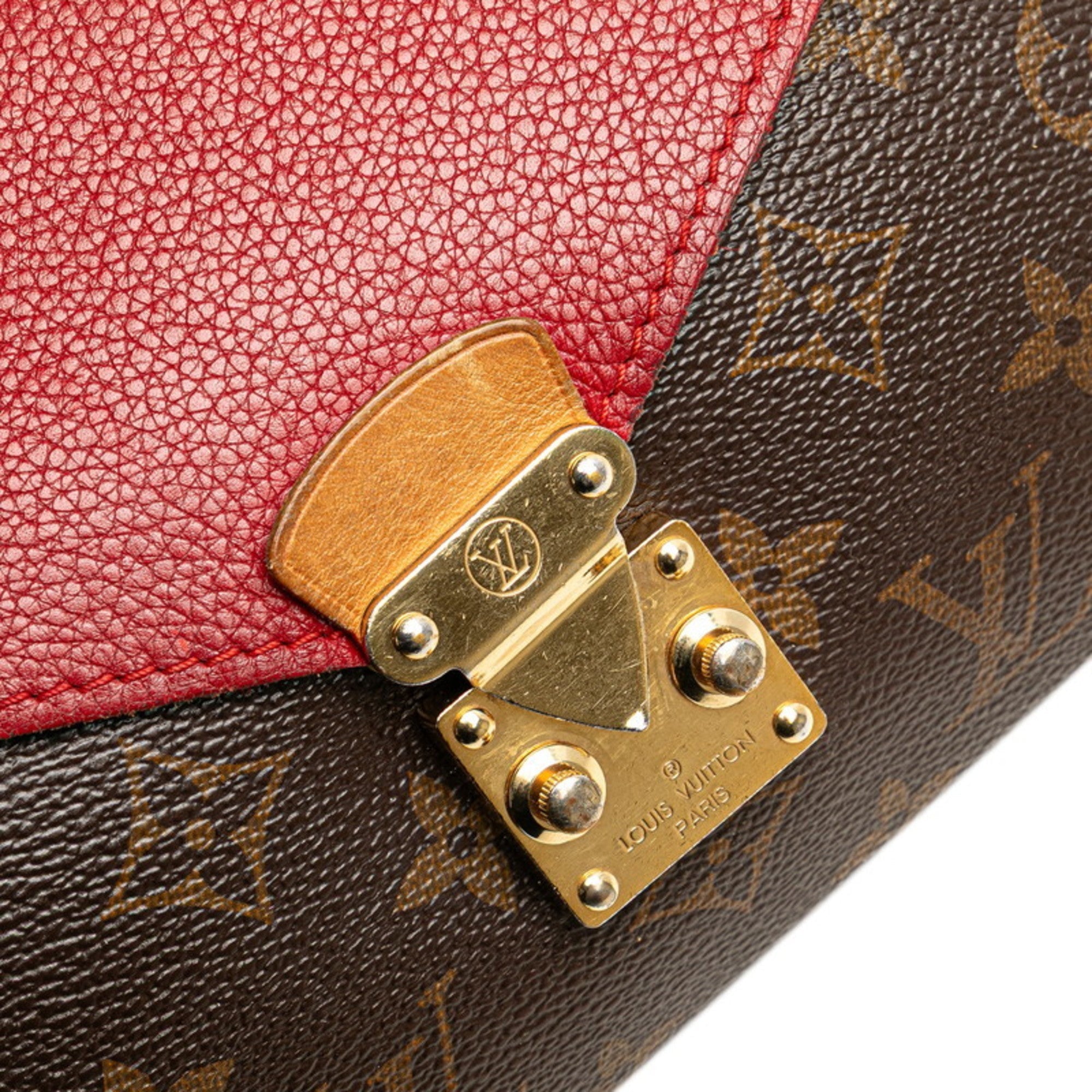 Pallas Chain Shoulder Bag Monogram Canvas and Calfskin