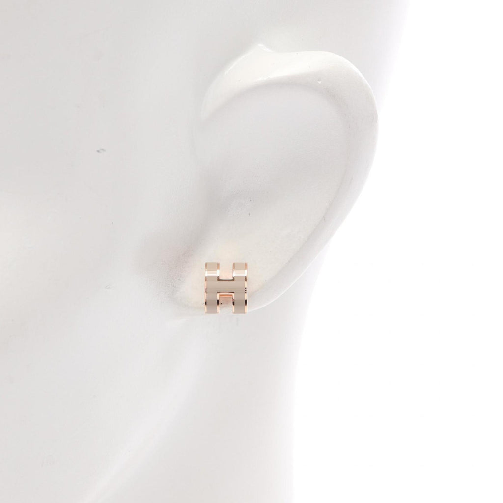 Pop H Earrings Gold-Tone Metal Gold-Tone Metal