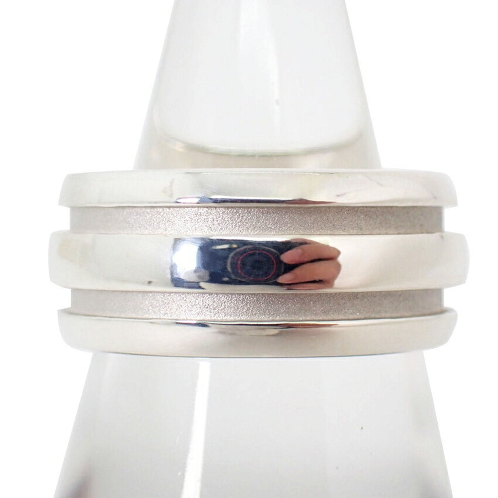 Double Line Band Ring Sterling Silver