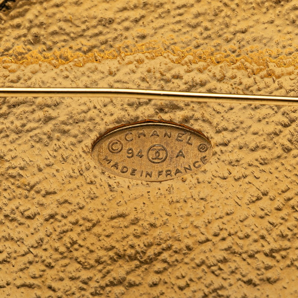 CC Logo Brooch Metal