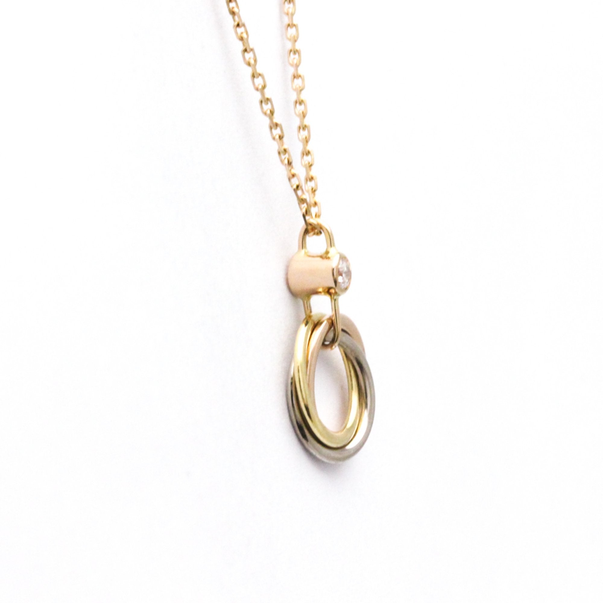 Trinity Pendant Necklace 18K Tricolor Gold