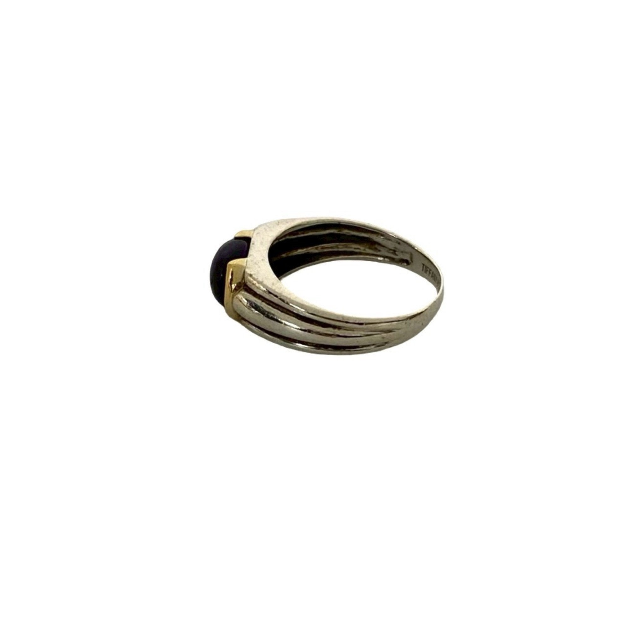 Ring 18K Gold and Sterling Silver with Amethyst