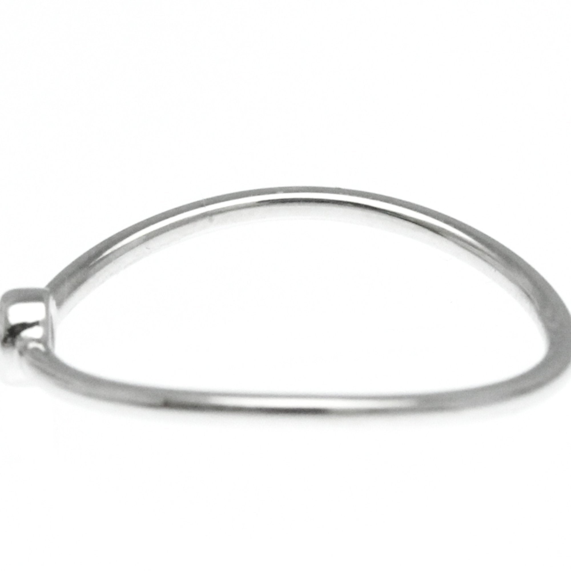 Wave Ring Platinum with Diamond