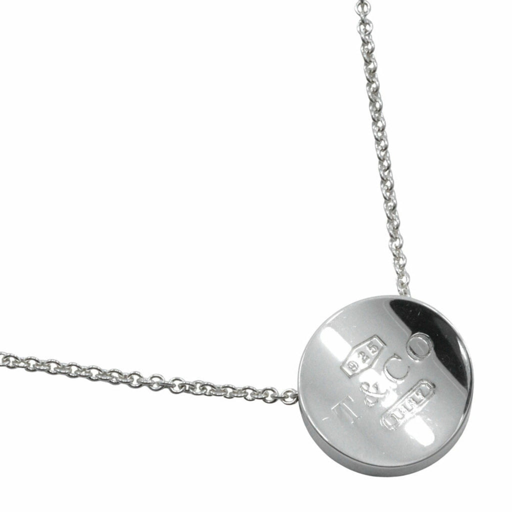 1837 Concave Circle Pendant Necklace Sterling Silver