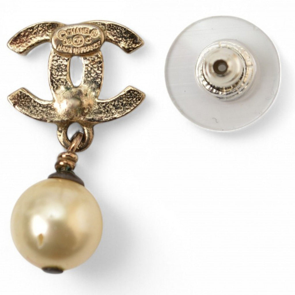 CC Logo Earrings Metal Gold-Tone Metal