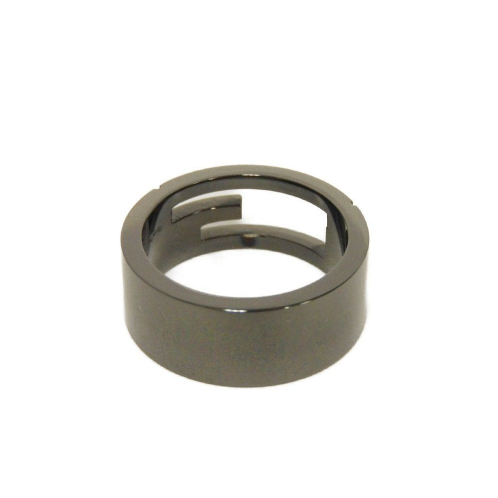 Blunt Cutout Ring Sterling Silver Gunmetal