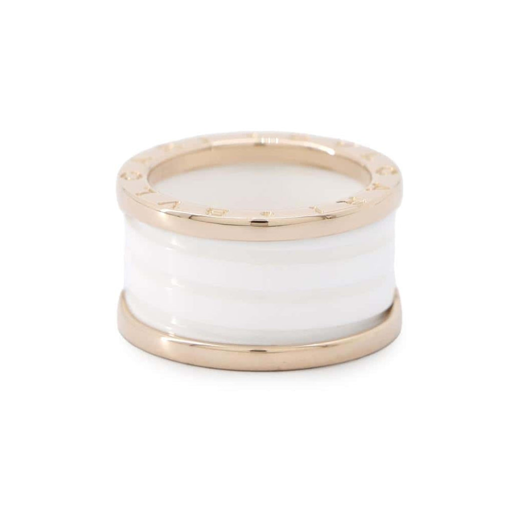 B.Zero1 Four Band Ring 18K Rose Gold and Ceramic