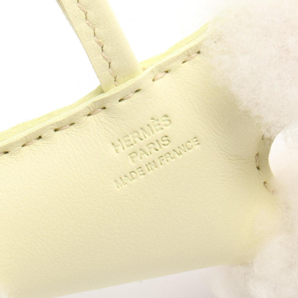 Charm Agneau Milo Ivory and Yellow Handbag Charm