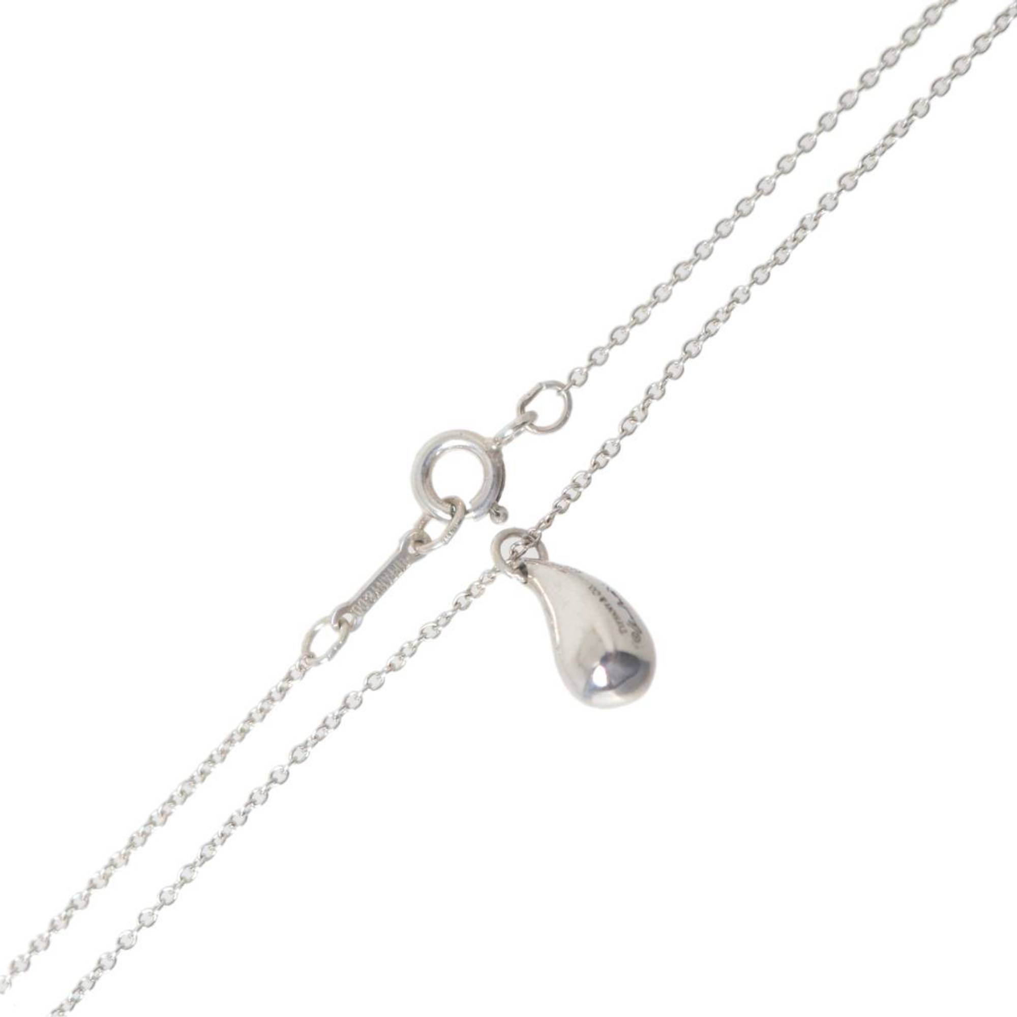 Teardrop Pendant Necklace Sterling Silver