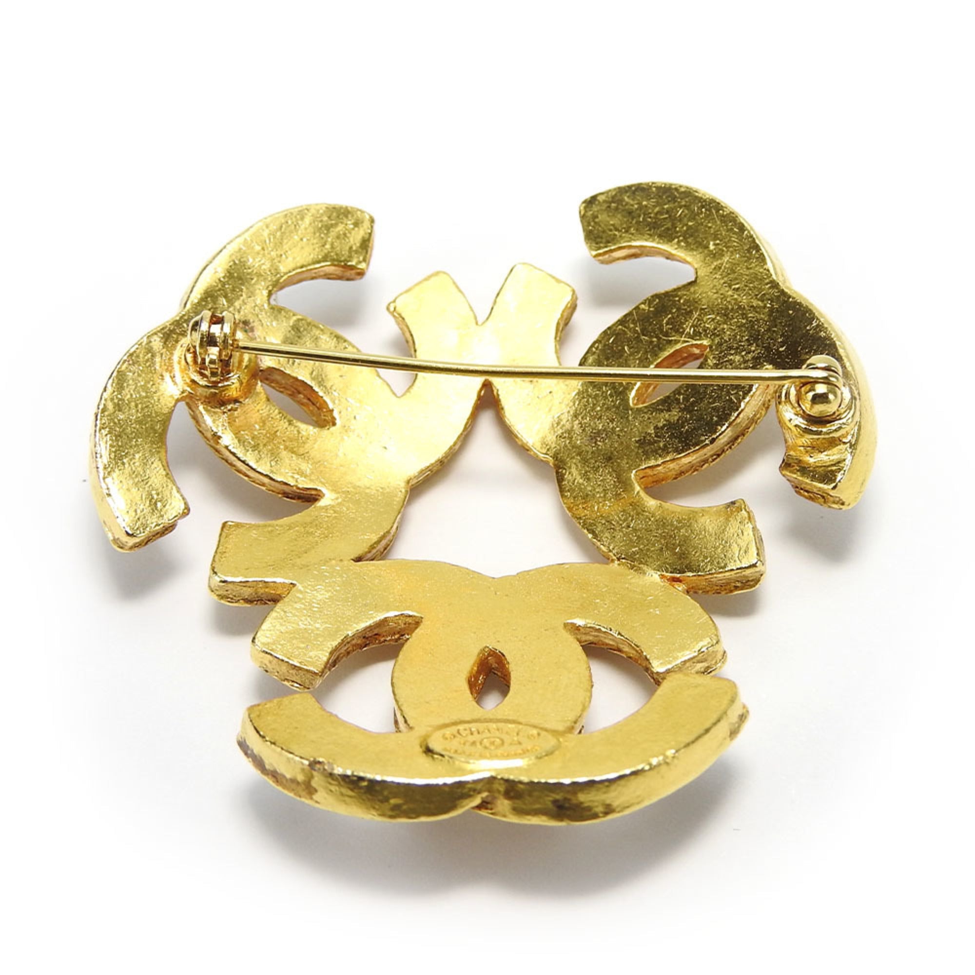 CC Logo Brooch Metal