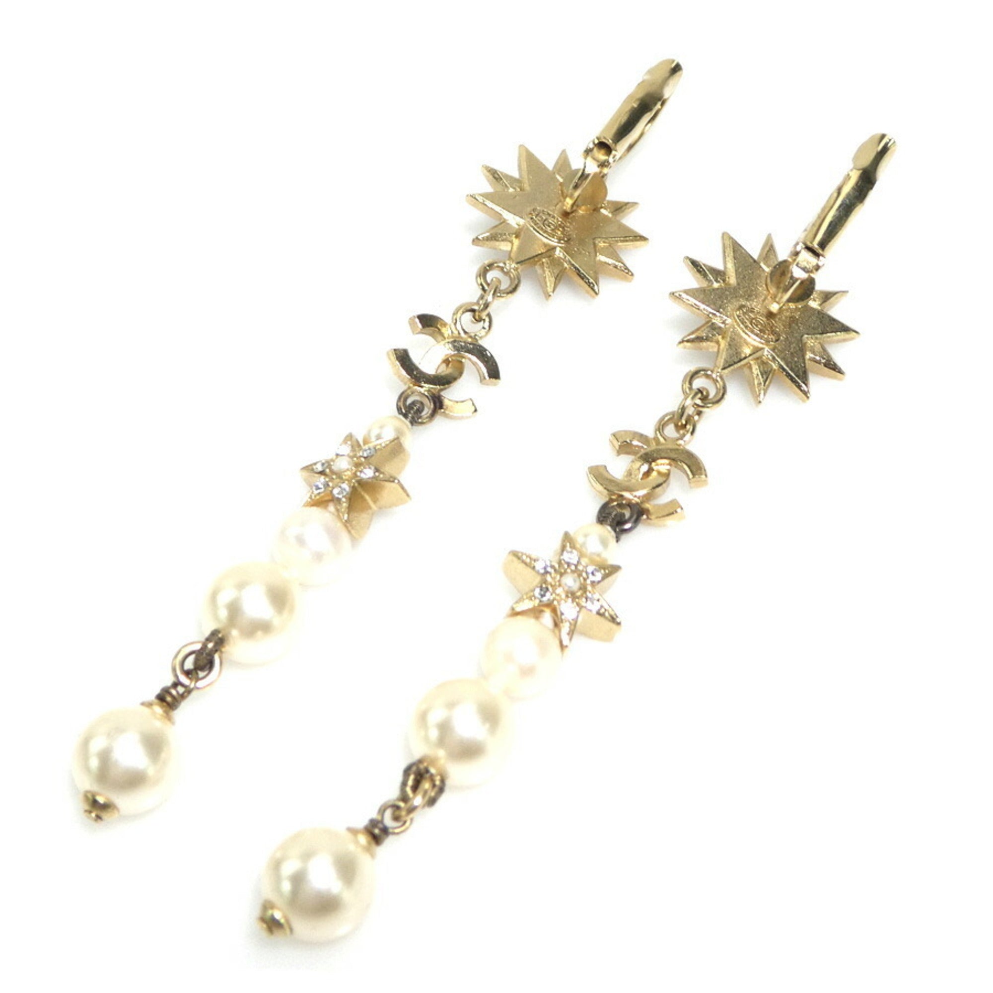 CC Logo Earrings Gold-Tone Metal Gold-Tone Metal