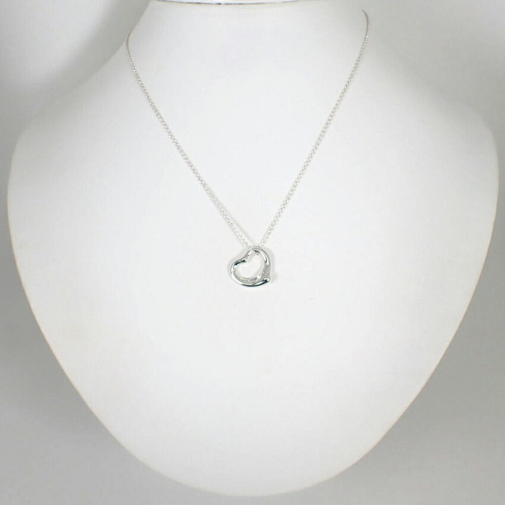 Heart Pendant Necklace Sterling Silver
