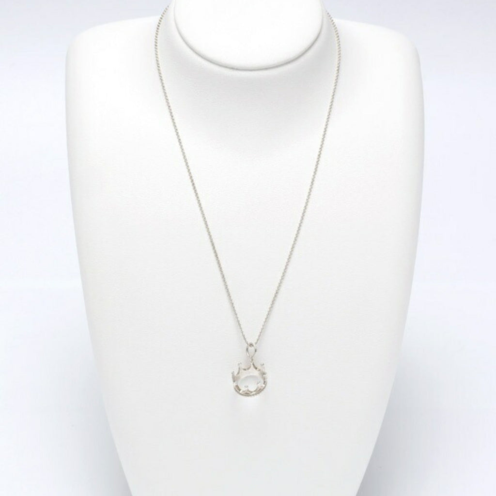 Crown Pendant Necklace Sterling Silver