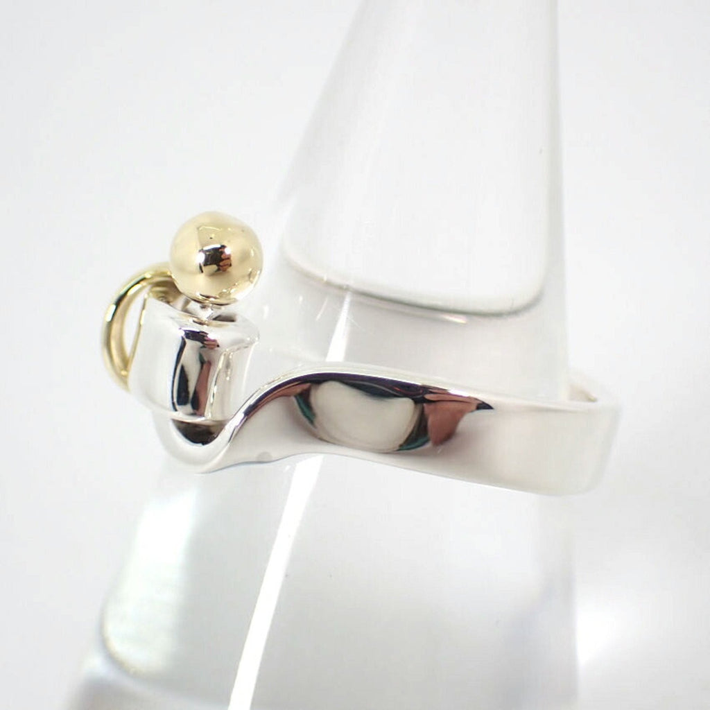 Band Ring Sterling Silver and 18K Yellow Gold