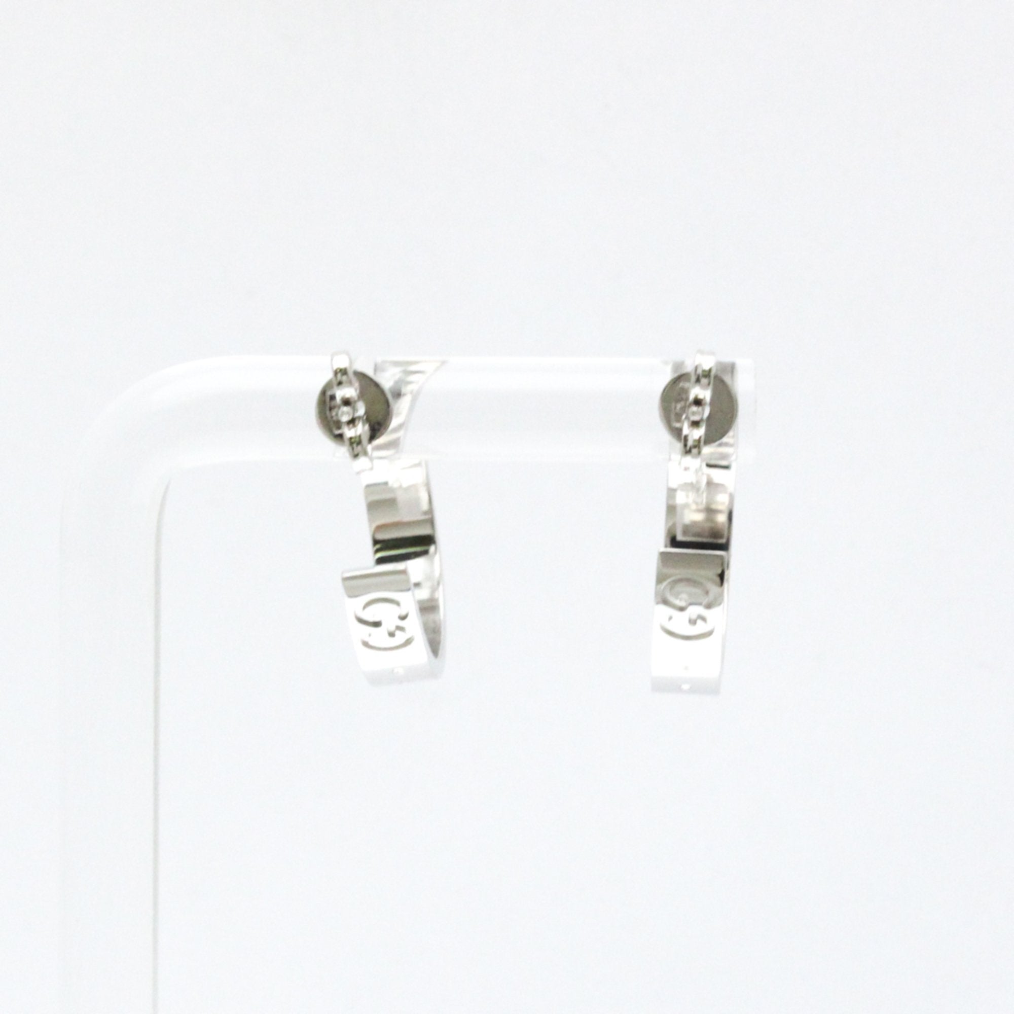 Earrings Hoop 18K White Gold