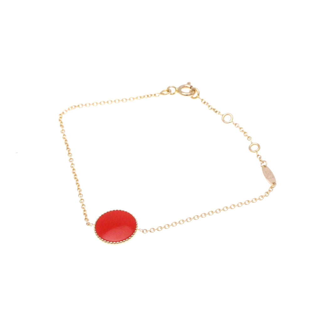 Bracelet 18K Rose Gold With Carnelian