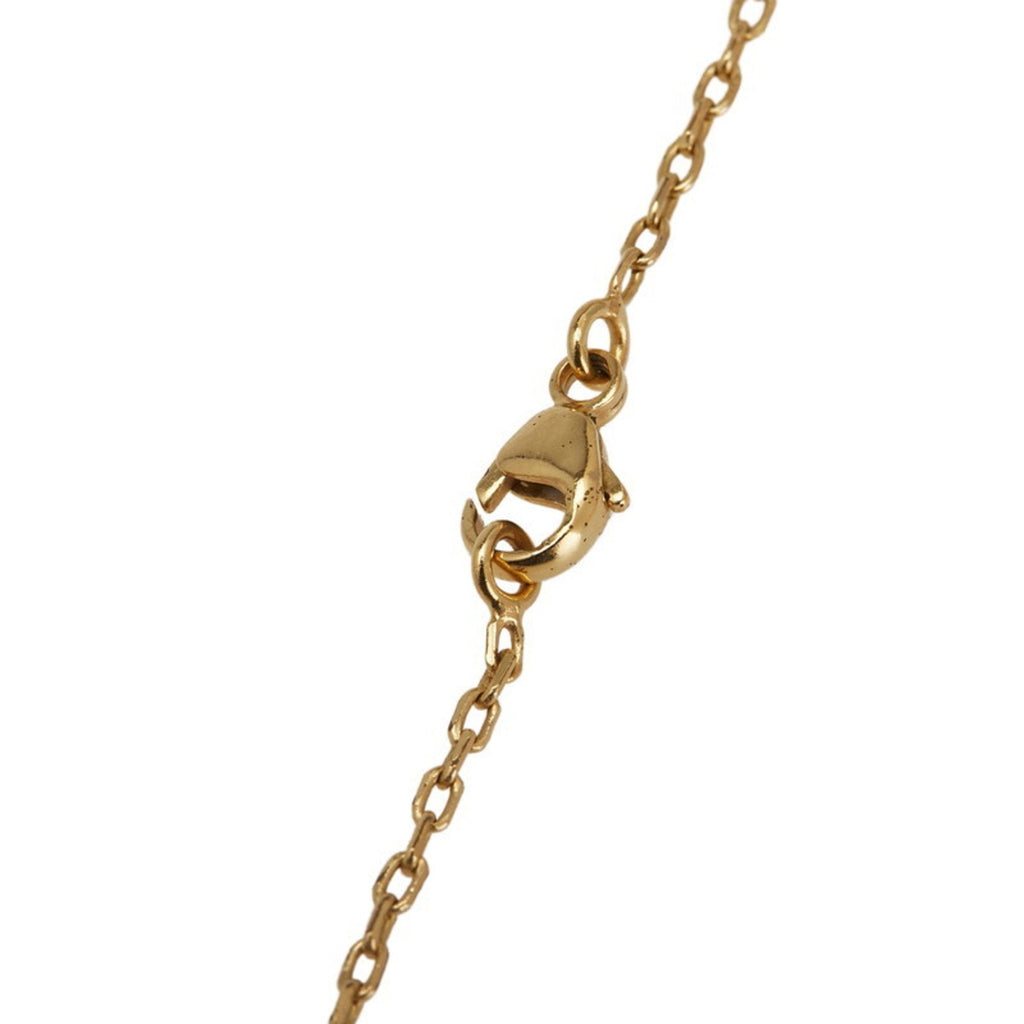 Eileen Pendant Necklace Gold White Plated