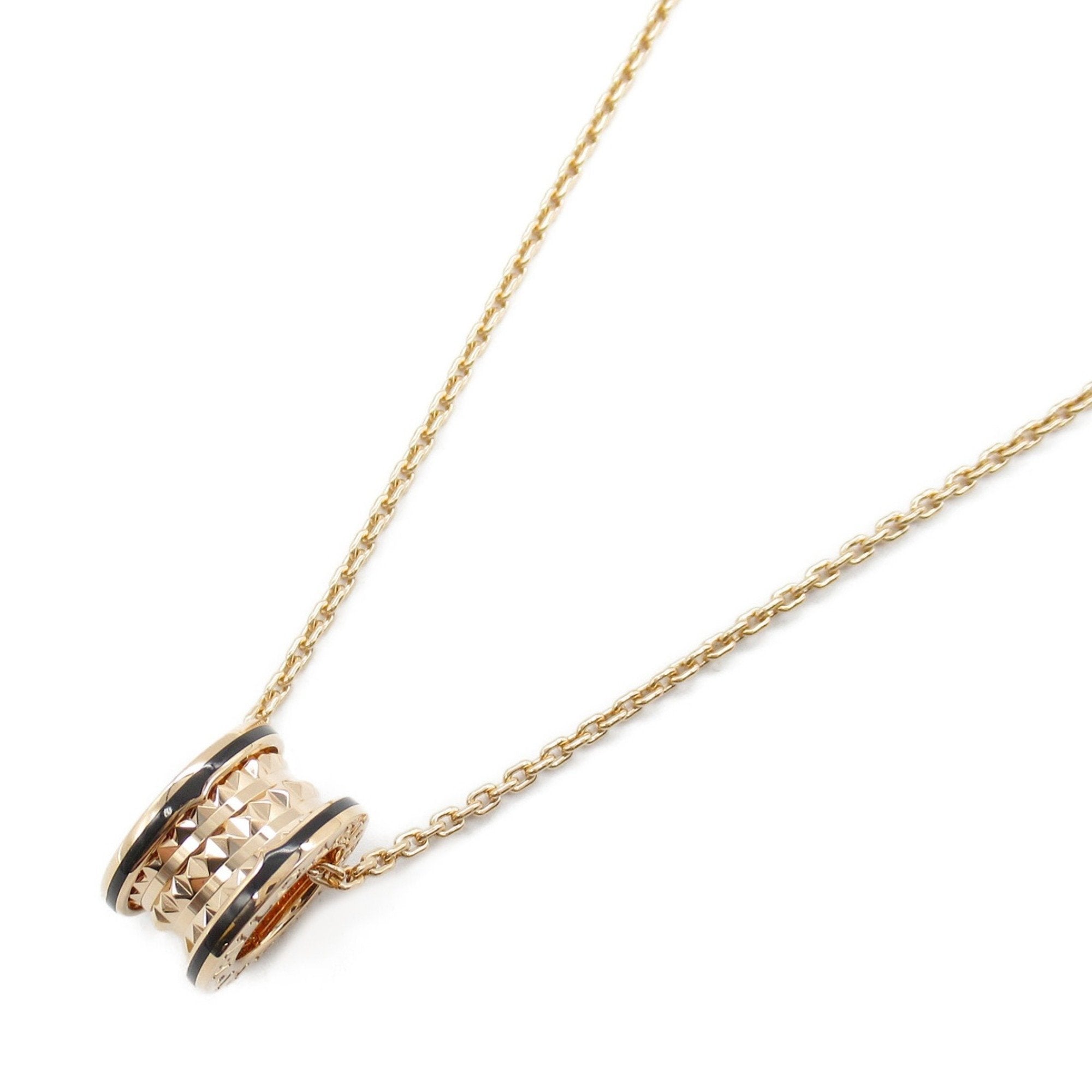 B.Zero1 Pendant Necklace Ceramic and 18K Rose Gold