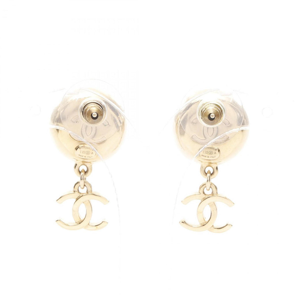CC Logo Earrings Gold-Tone Metal Gold-Tone Metal