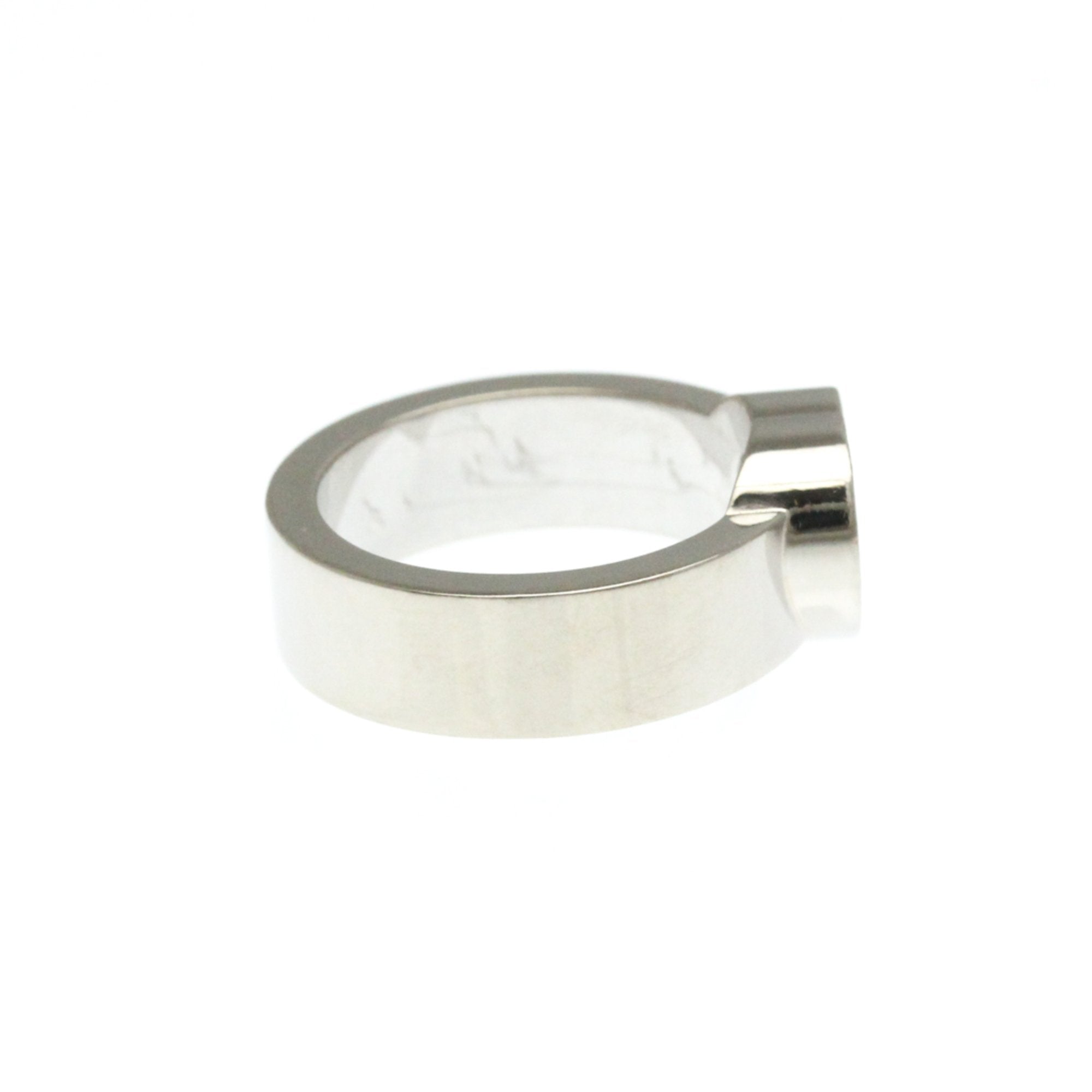 Band Ring 18K White Gold with Diamond
