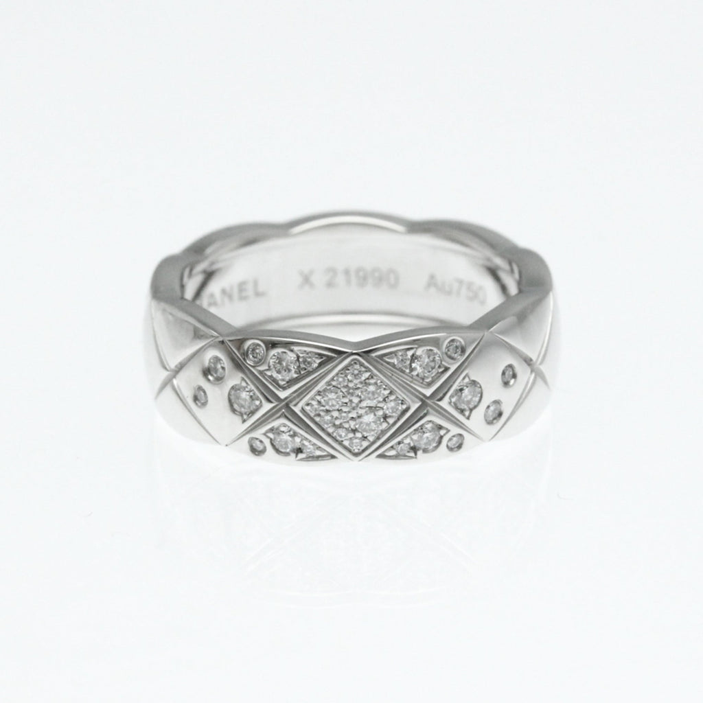 Diamond Band Ring 18K White Gold