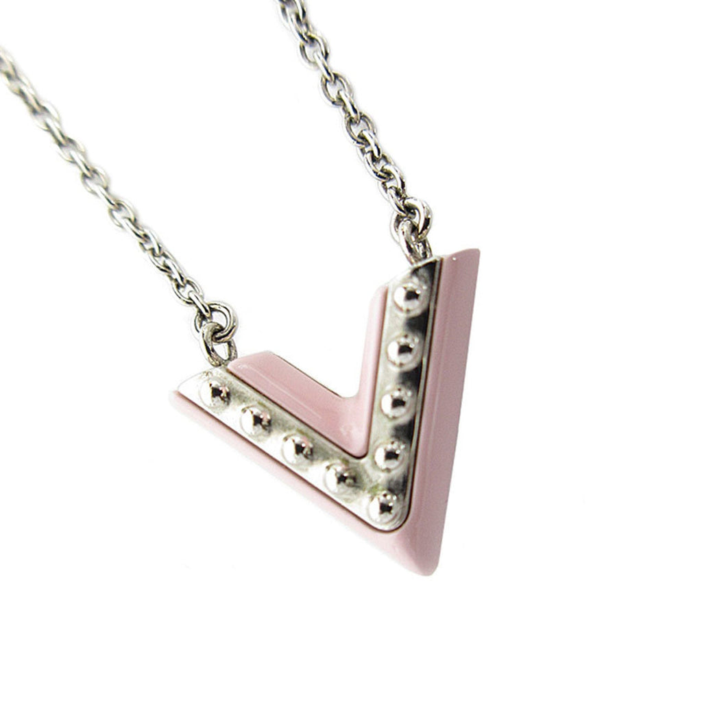 Essential V Pendant Necklace Pink