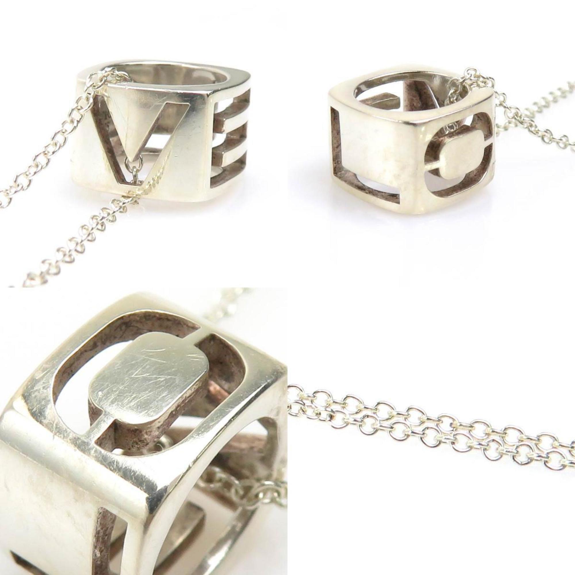 Love Cube Pendant Necklace Sterling Silver