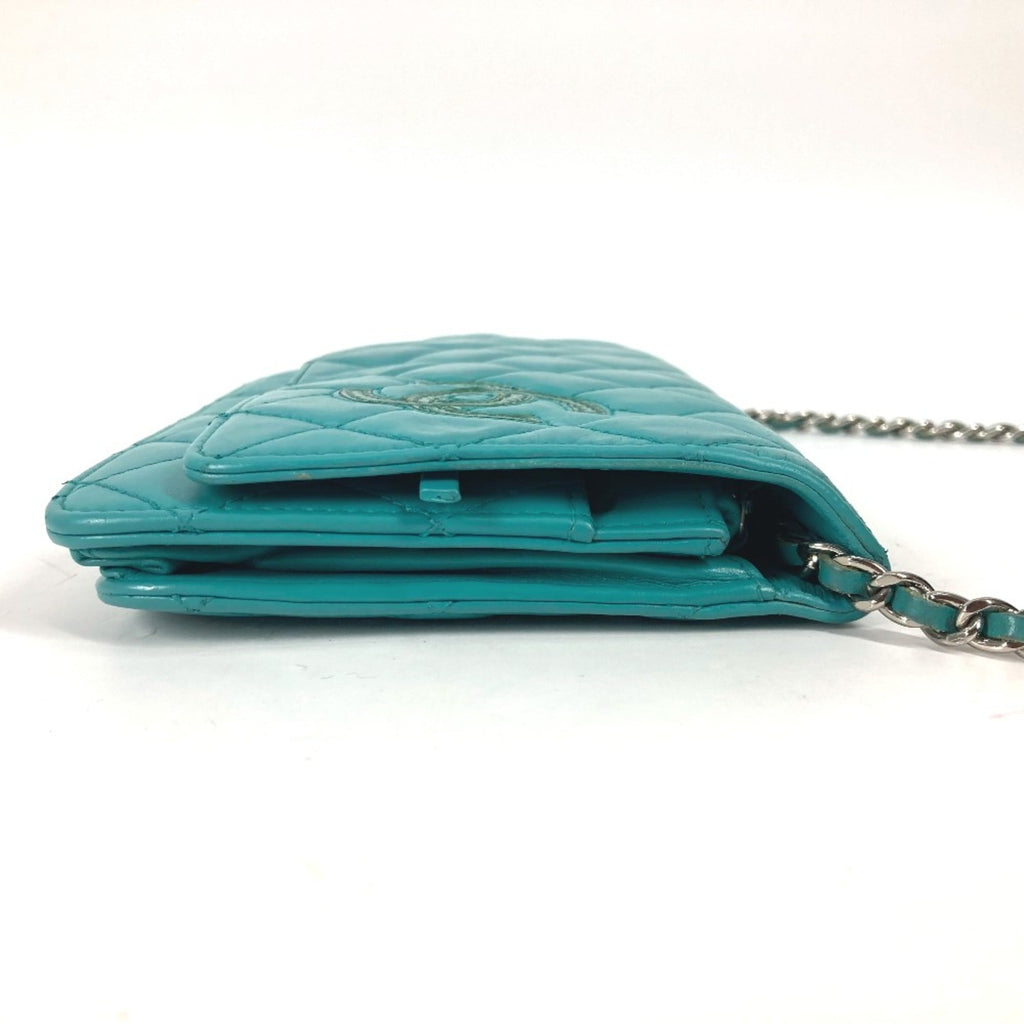 Wallet on Chain Quilted Lambskin