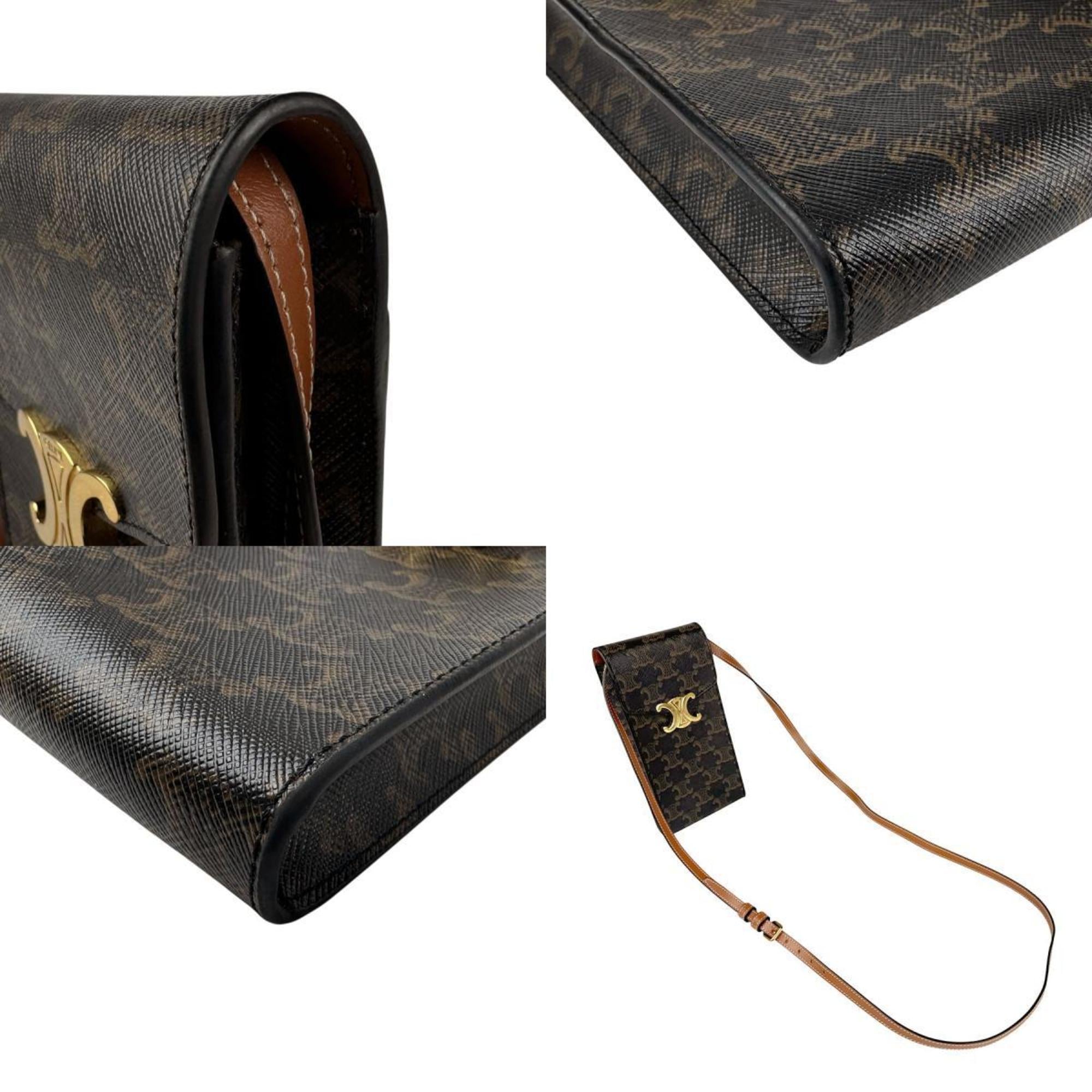 Triomphe East-West Shoulder Bag Triomphe Coated Canvas