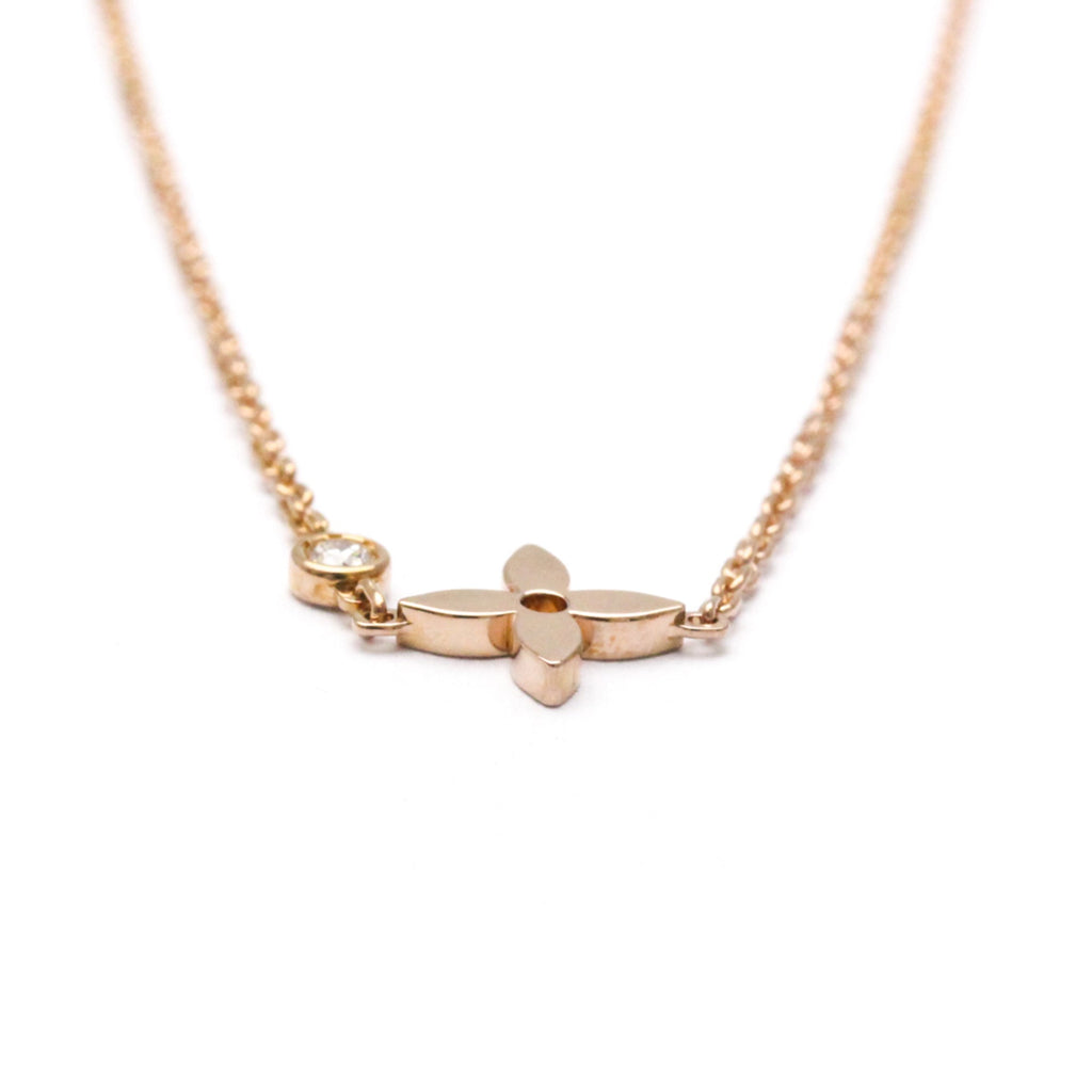 Pendant Necklace 18K Rose Gold with Diamond