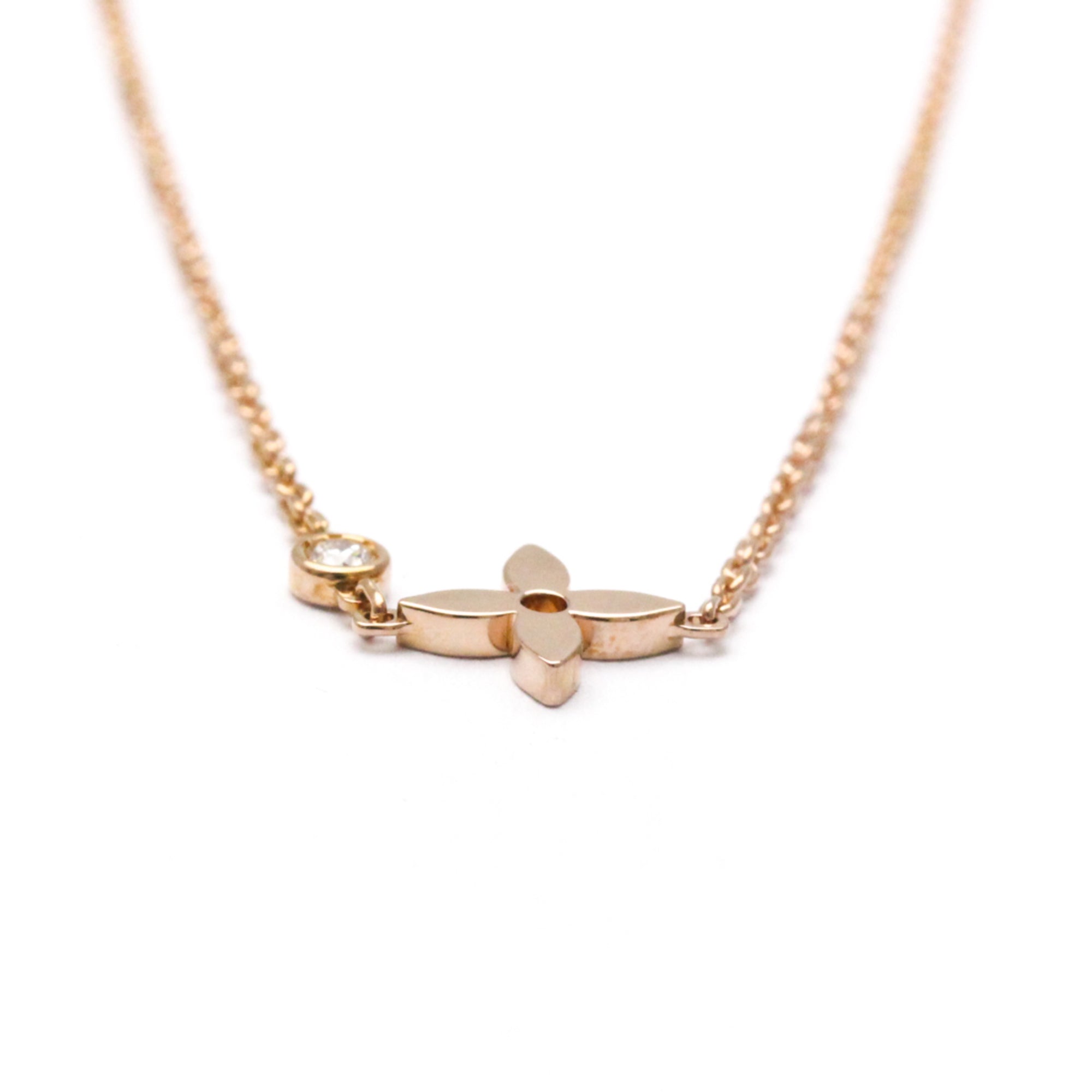 Pendant Necklace 18K Rose Gold with Diamond