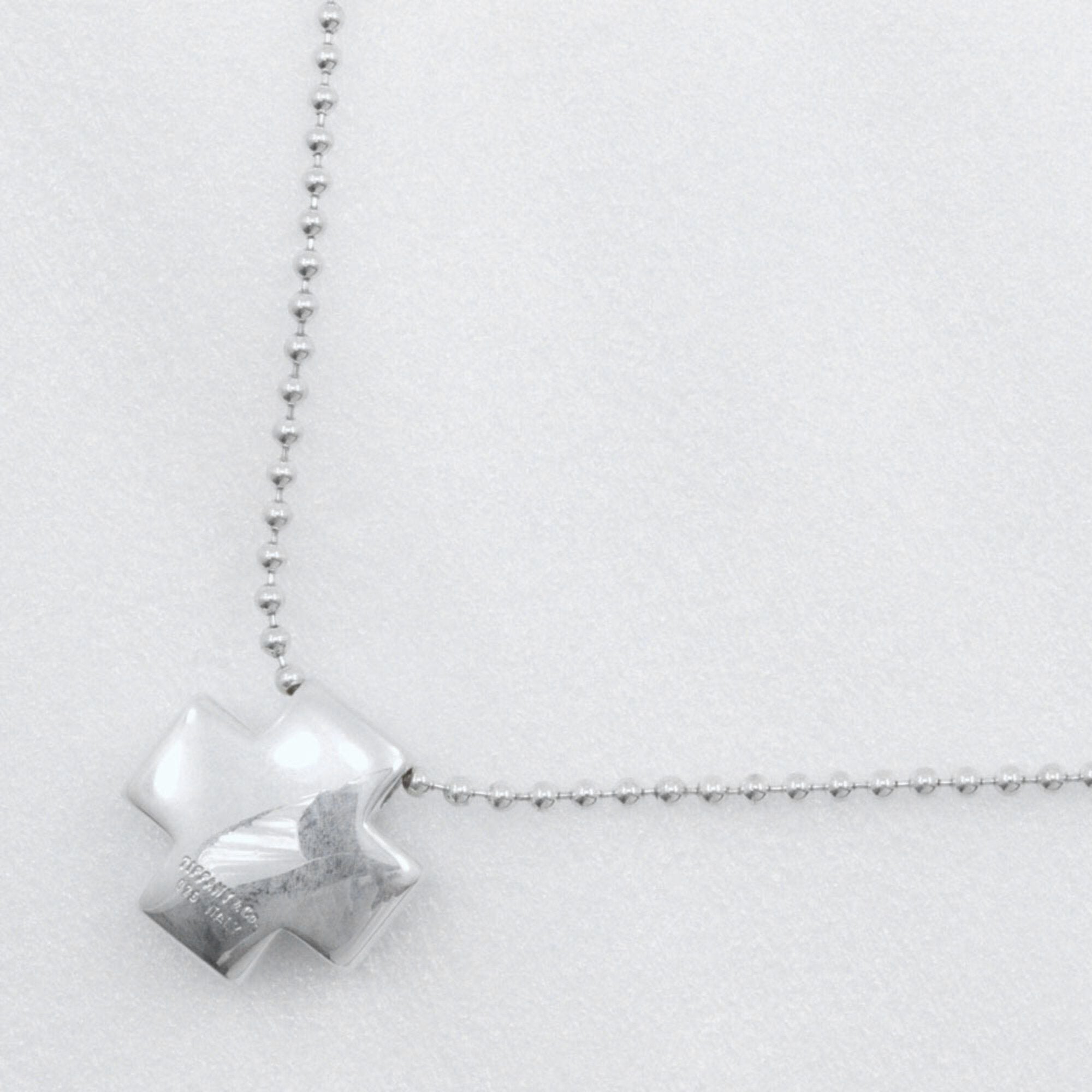 Roman Cross Pendant Necklace Sterling Silver