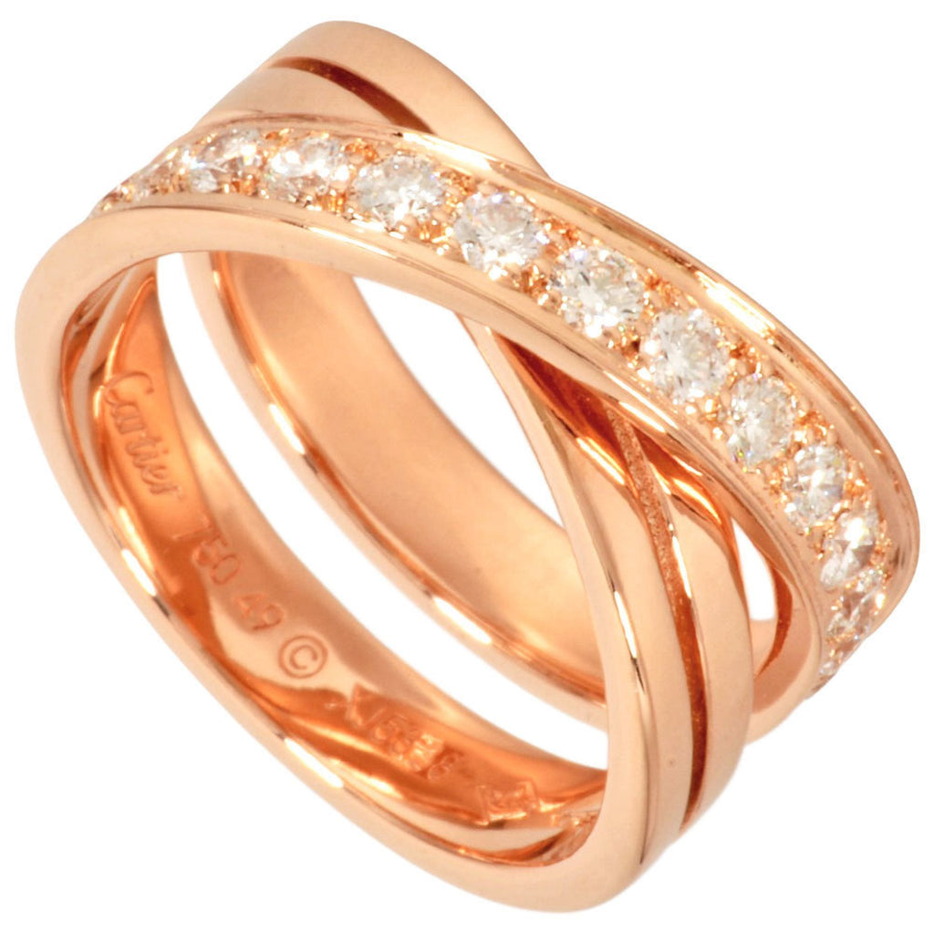 Band Ring 18K Rose Gold With Diamond