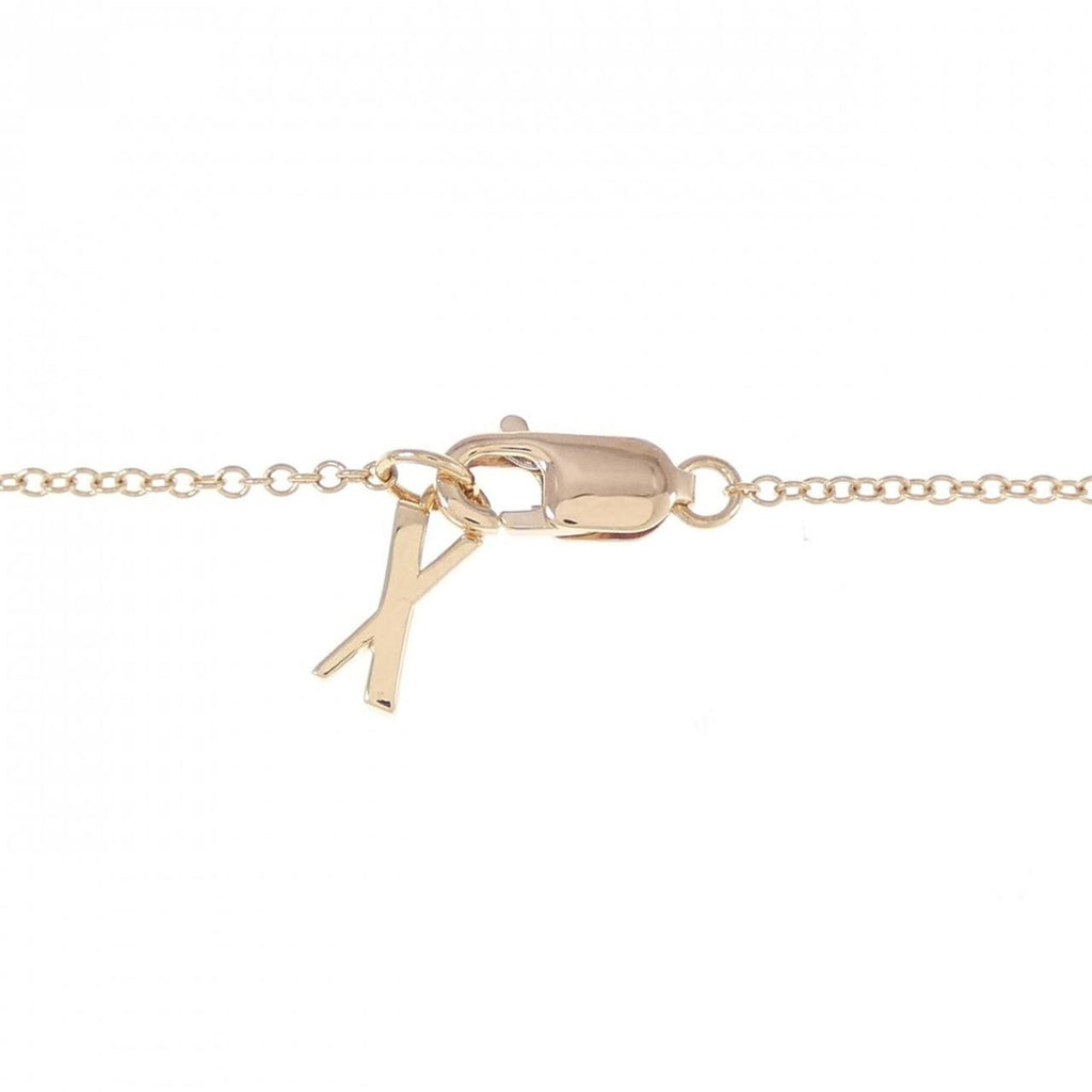 X Closed Interlocking Pendant Necklace 18K Rose Gold