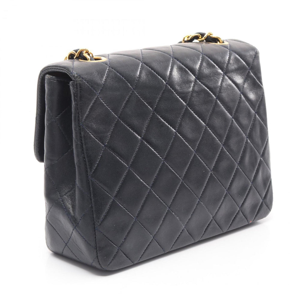 Vintage Square Classic Flap Bag Quilted Lambskin Small