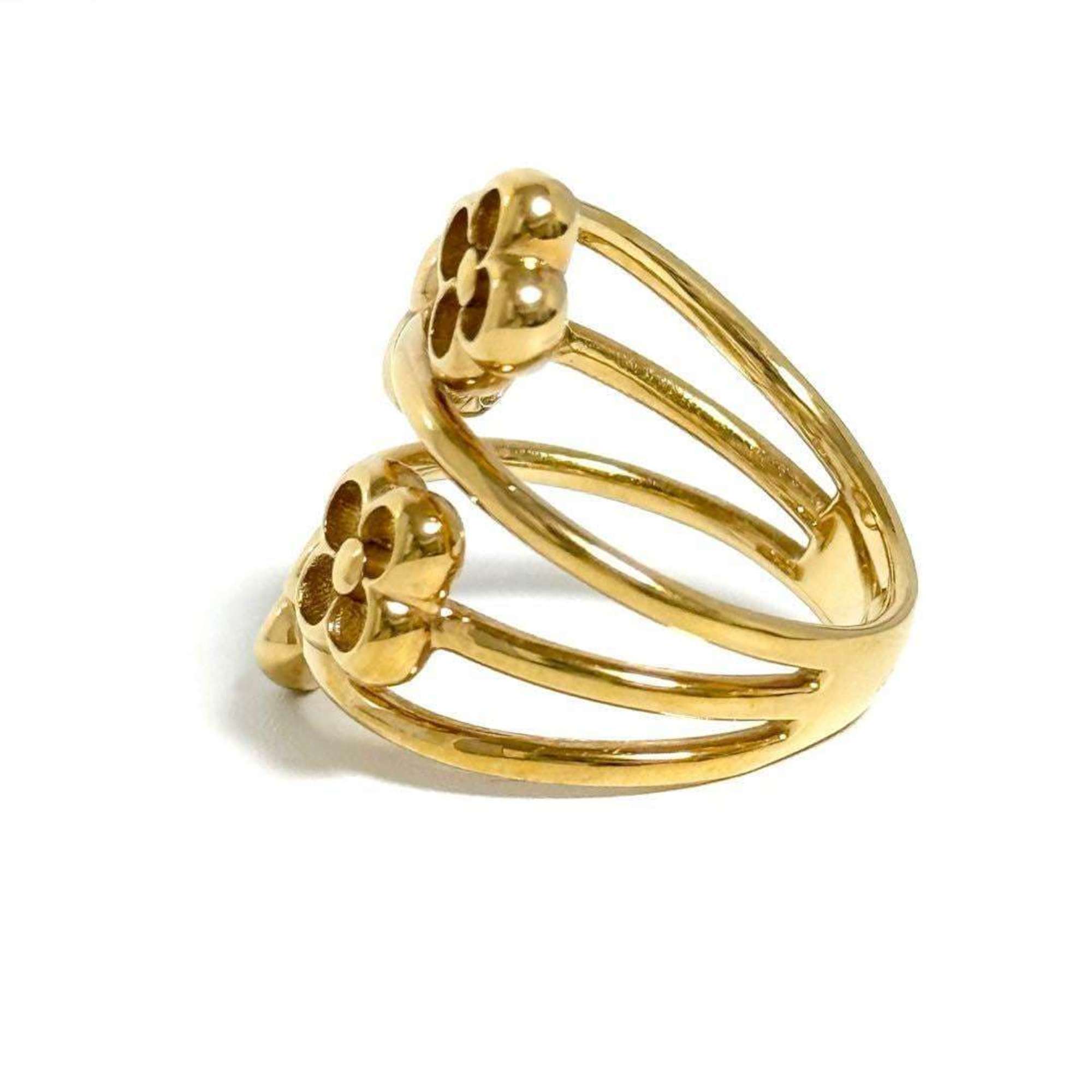 Flower Full Wide Ring Metal
