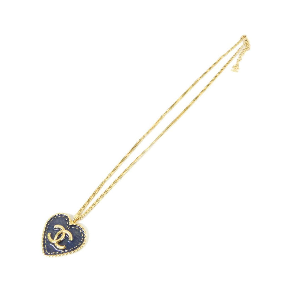 Pendant Necklace Blue and Gold