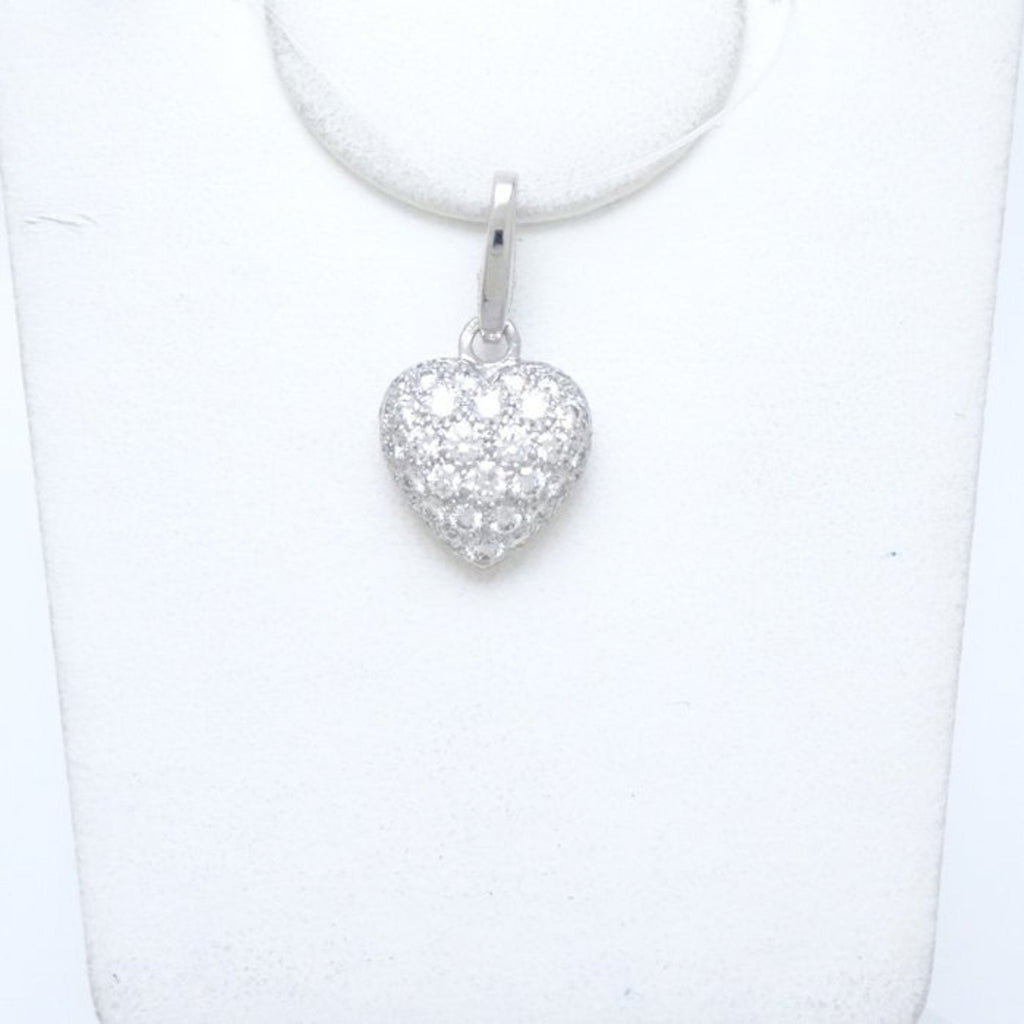 Charm Pendant 18K White Gold with Diamond