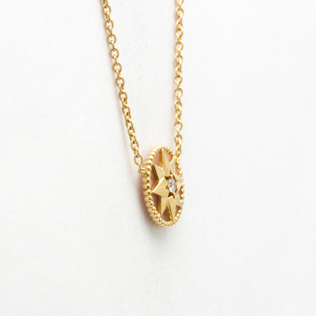 Rose Devant Pendant Necklace 18K Rose Gold with Opal