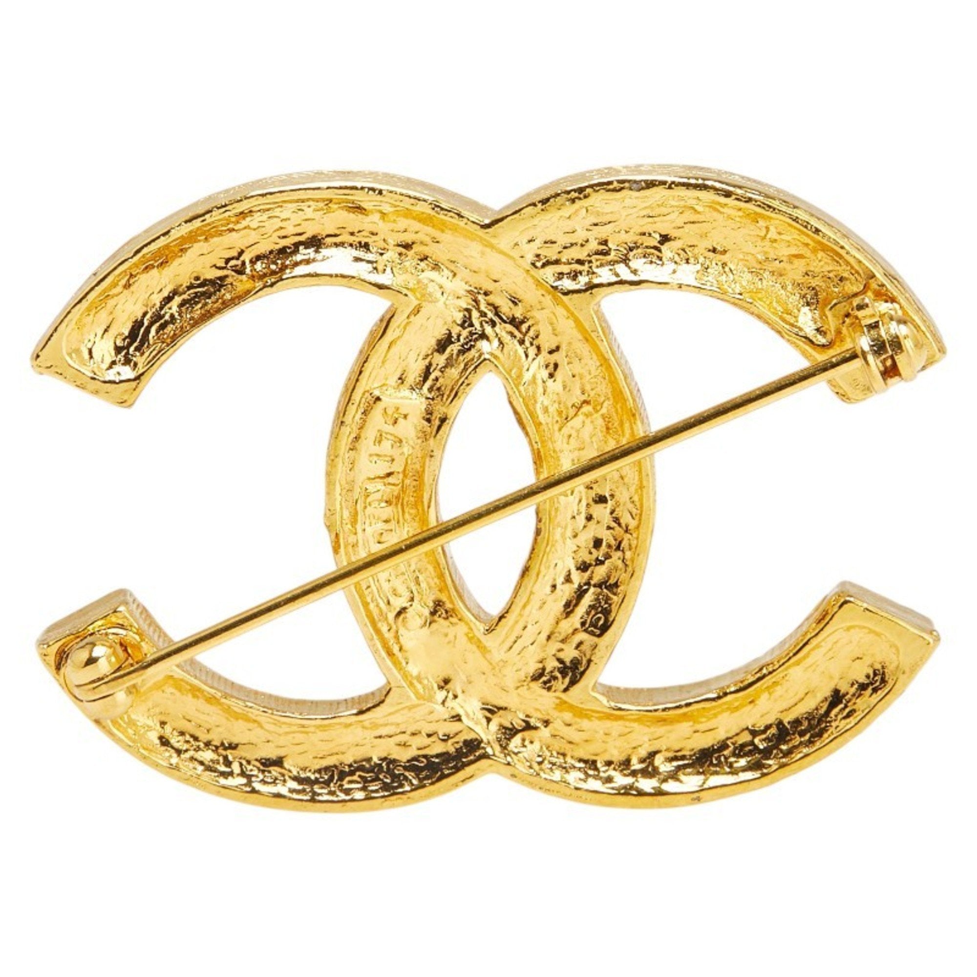 CC Logo Brooch Metal