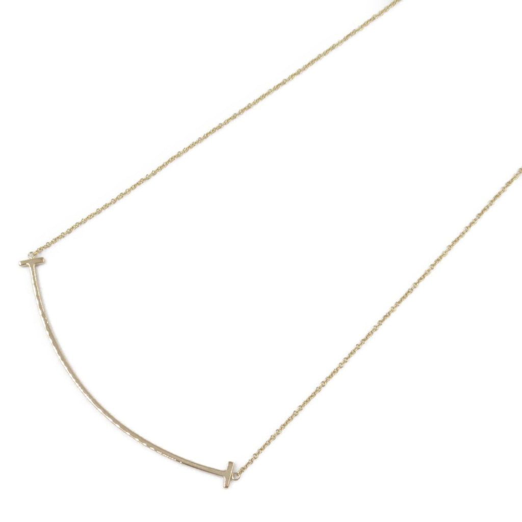 T Smile Pendant Necklace 18K Rose Gold