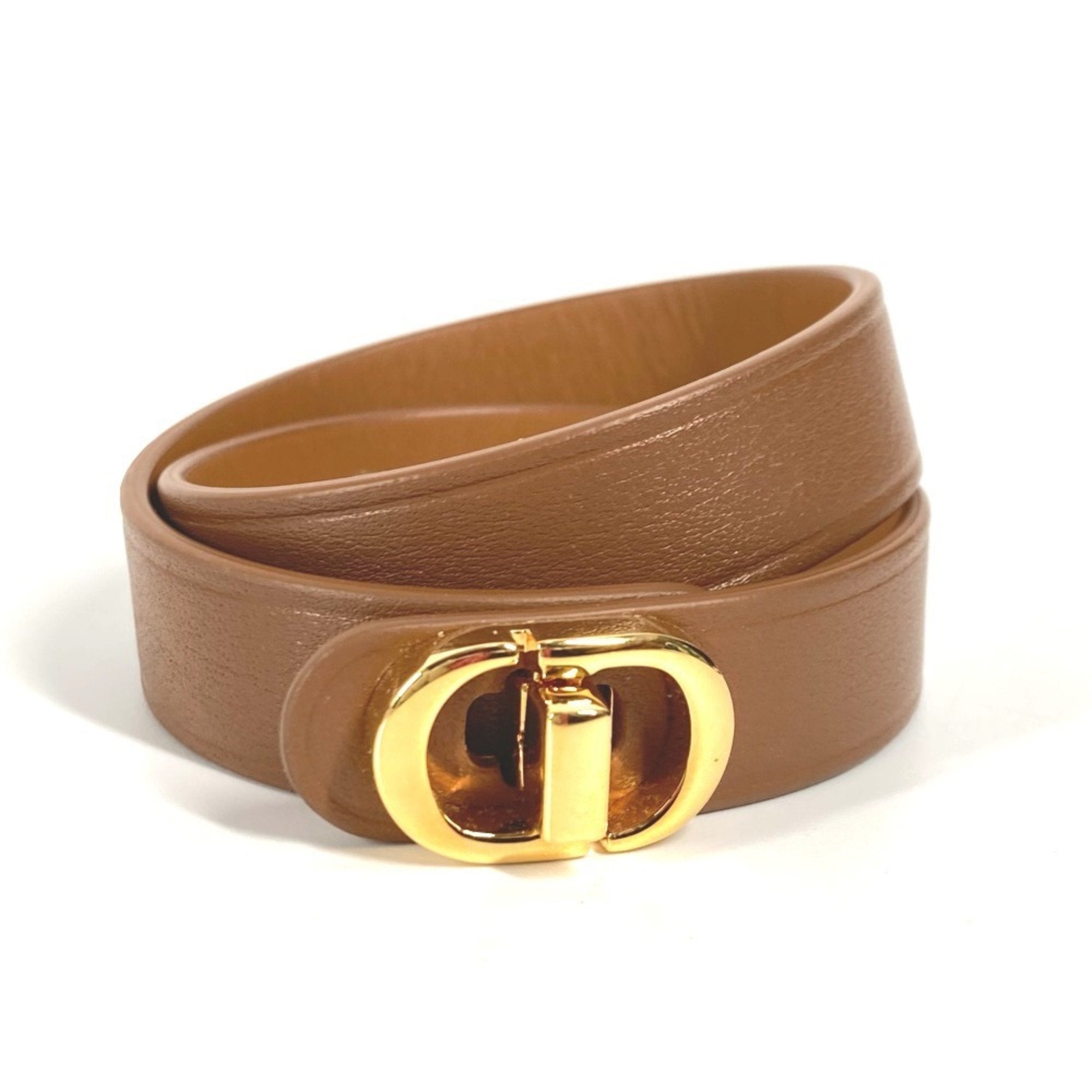 CD Double Bracelet Leather Brown
