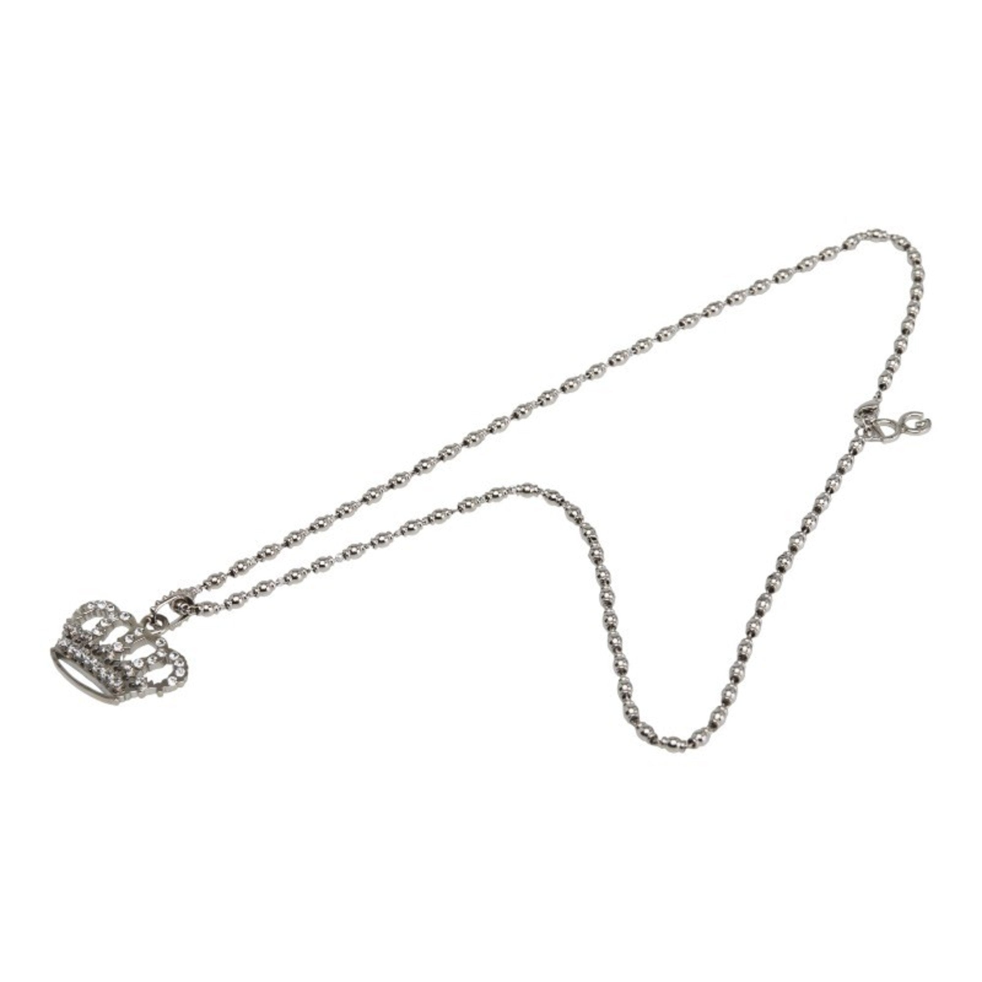 Pendant Necklace Metal With Rhinestone