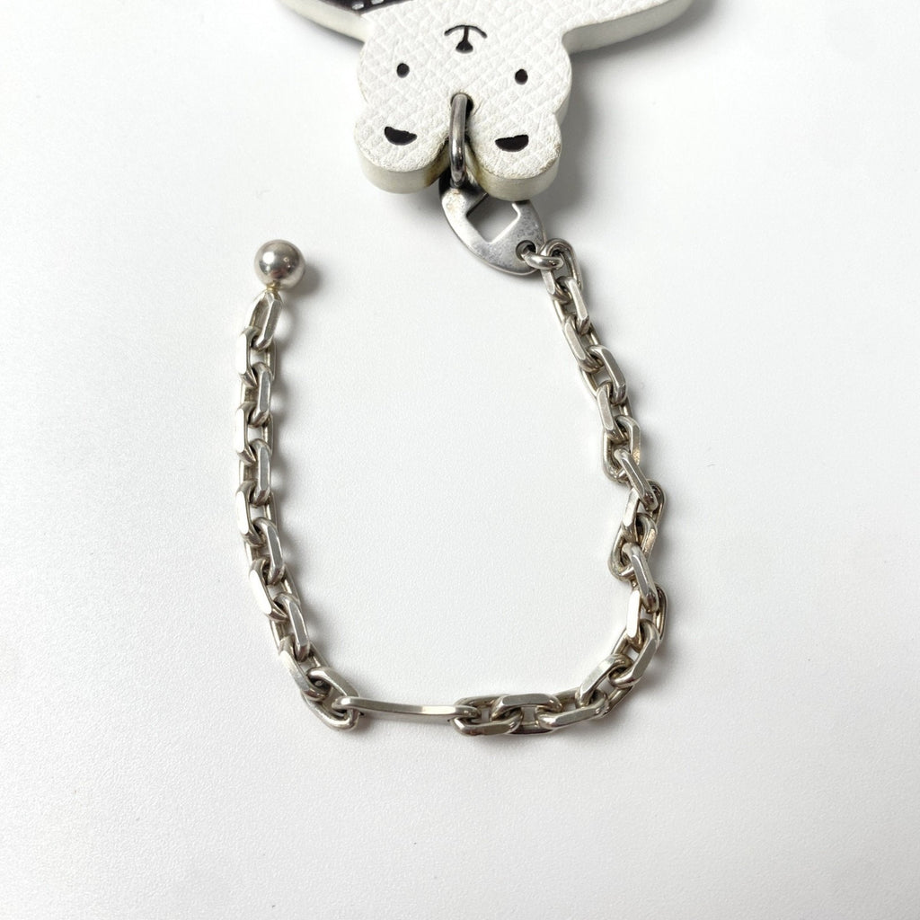 Charm Epsom Leather Brown and White Handbag Charm