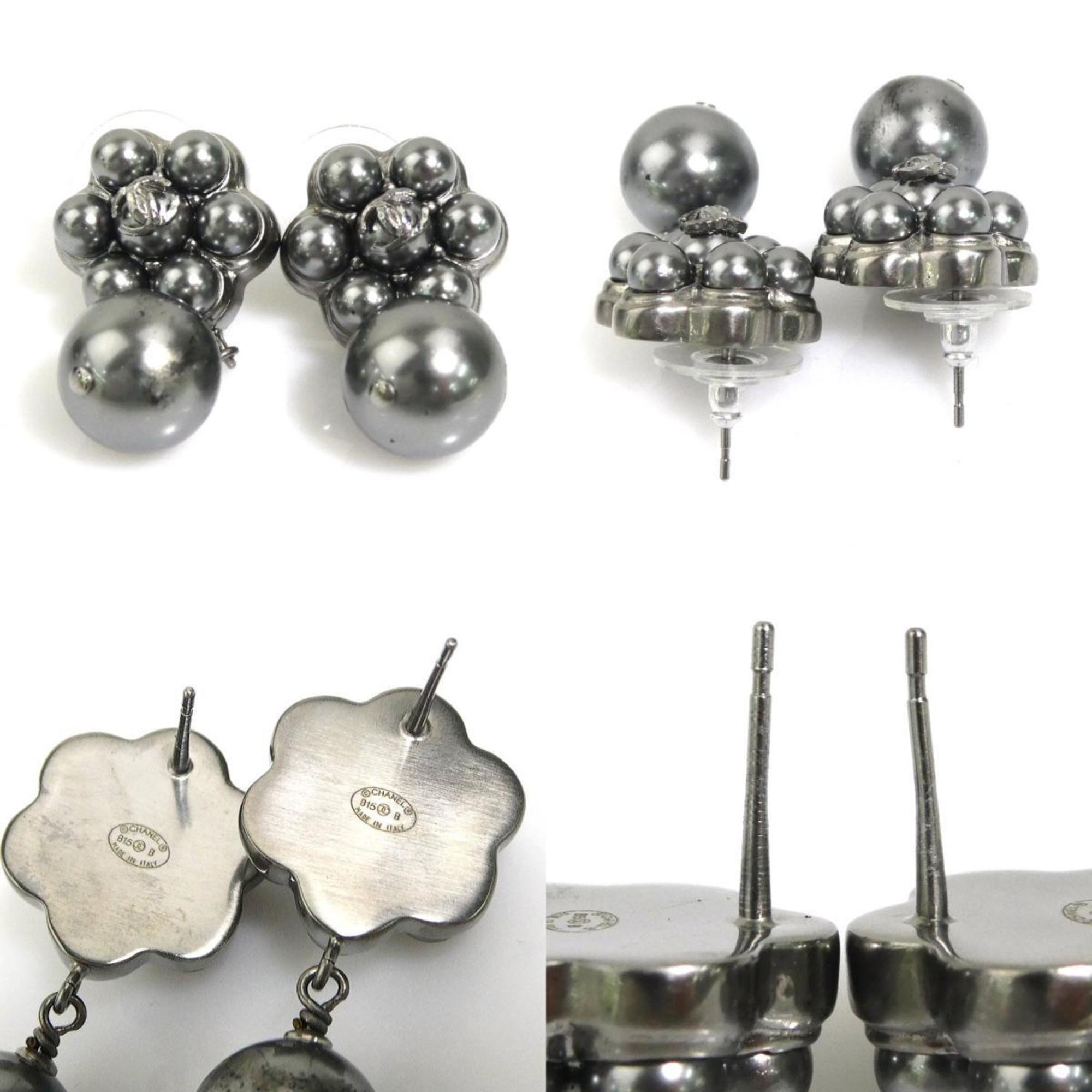 CC Logo Earrings Silver-Tone Metal Silver-Tone Metal